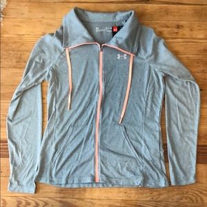 Women’s under armour heat gear full zip sz S. NWT